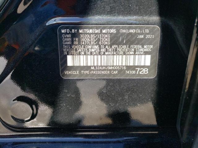 Продажа на аукционе авто 2021 Mitsubishi Mirage Es, vin: ML32AUHJ5MH005716, номер лота: 41852094