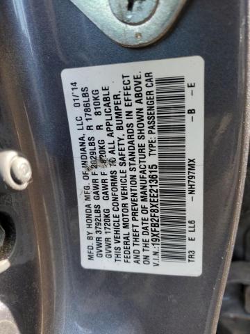 Aukcja sprzedaży 2014 Honda Civic Ex, vin: 19XFB2F8XEE213615, numer aukcji: 44023244