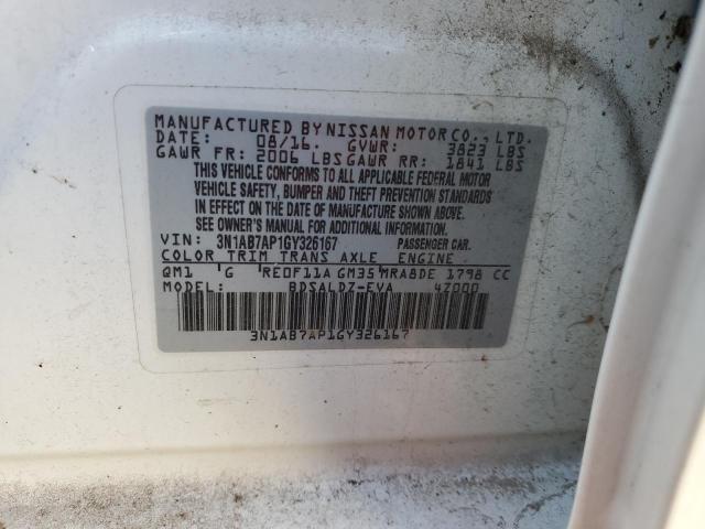 Aukcja sprzedaży 2016 Nissan Sentra S, vin: 3N1AB7AP1GY326167, numer aukcji: 44315264