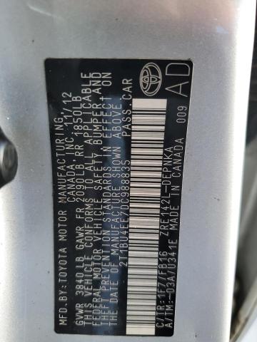 43692654 :رقم المزاد ، 2T1BU4EE7DC988835 vin ، 2013 Toyota Corolla Base مزاد بيع