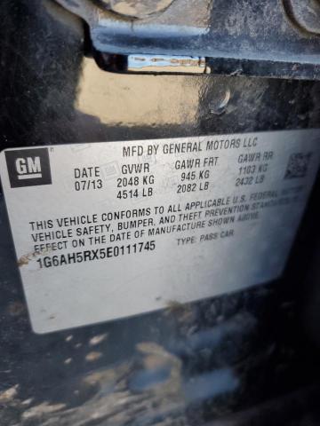 41583984 :رقم المزاد ، 1G6AH5RX5E0111745 vin ، 2014 Cadillac Ats Luxury مزاد بيع