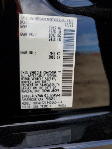 Aukcja sprzedaży 2022 Nissan Altima Sr, vin: 1N4BL4CV2NN315994, numer aukcji: 43722624