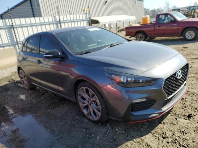 2019 Hyundai Elantra Gt N Line მანქანა იყიდება აუქციონზე, vin: KMHH55LC7KU095512, აუქციონის ნომერი: 43678554