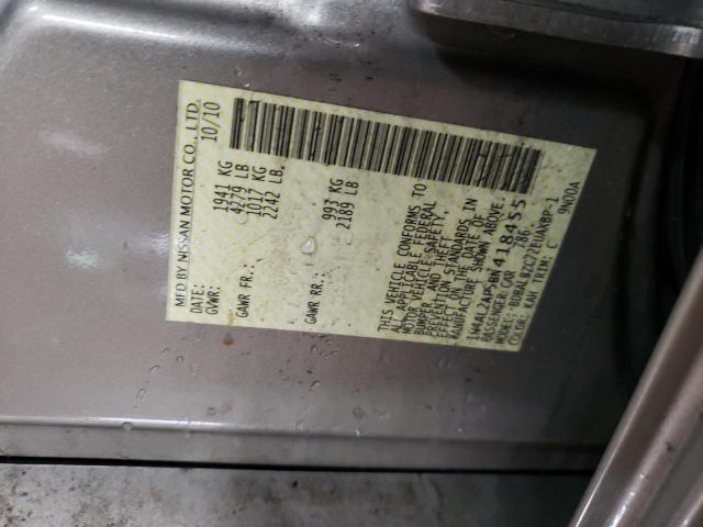 2011 Nissan Altima Base მანქანა იყიდება აუქციონზე, vin: 1N4AL2AP5BN418455, აუქციონის ნომერი: 42449814