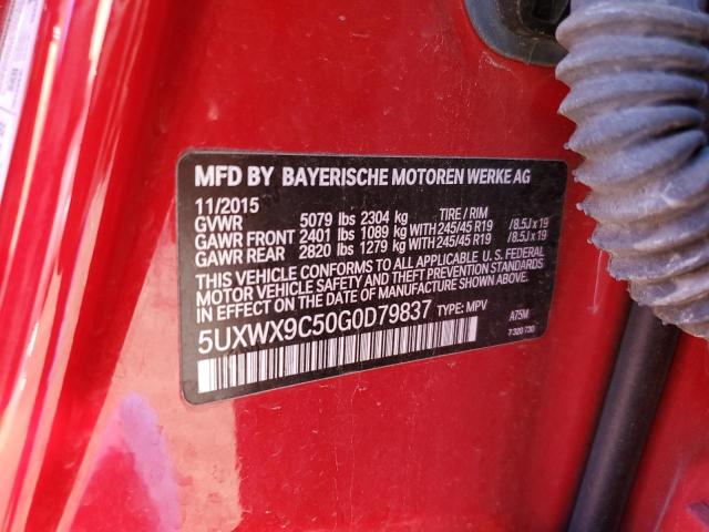 Aukcja sprzedaży 2016 Bmw X3 Xdrive28i, vin: 5UXWX9C50G0D79837, numer aukcji: 45075864
