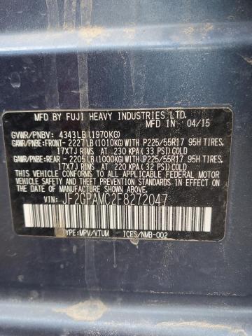 Продаж на аукціоні авто 2015 Subaru Xv Crosstrek 2.0 Limited, vin: JF2GPAMC2F8272047, номер лоту: 43481724