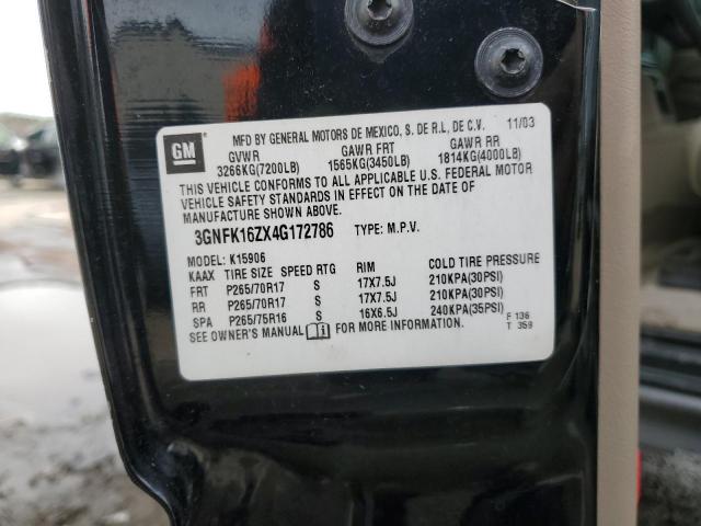 Aukcja sprzedaży 2004 Chevrolet Suburban K1500, vin: 3GNFK16ZX4G172786, numer aukcji: 44508634