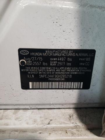 Продажа на аукционе авто 2016 Hyundai Sonata Se, vin: 5NPE24AF9GH295218, номер лота: 41202784