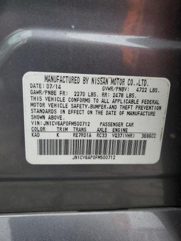 Aukcja sprzedaży 2015 Infiniti Q40, vin: JN1CV6AP0FM500712, numer aukcji: 40408934