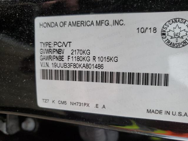 Aukcja sprzedaży 2019 Acura Tlx Advance, vin: 19UUB3F80KA801486, numer aukcji: 42570064