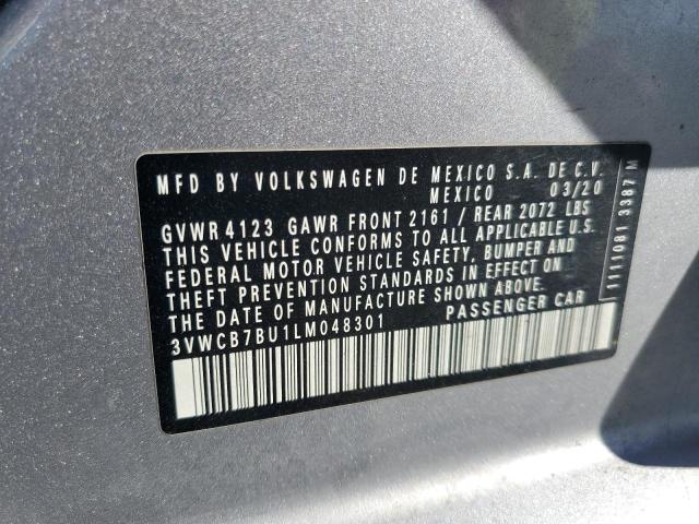 Aukcja sprzedaży 2020 Volkswagen Jetta S, vin: 3VWCB7BU1LM048301, numer aukcji: 43474734