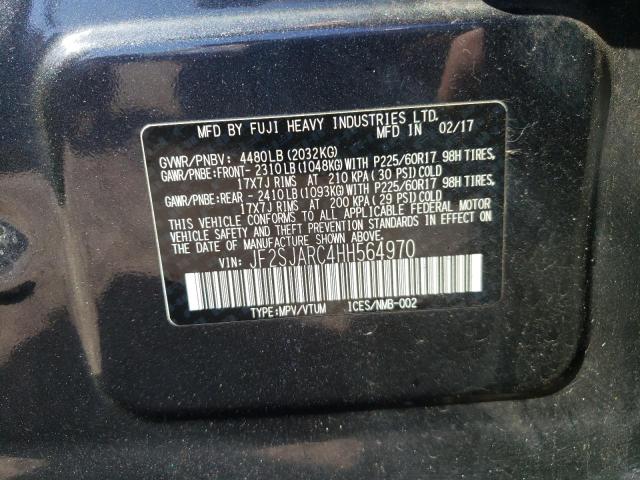 Aukcja sprzedaży 2017 Subaru Forester 2.5i Limited, vin: JF2SJARC4HH564970, numer aukcji: 43805094