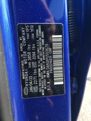 Aukcja sprzedaży 2023 Hyundai Elantra Sel, vin: KMHLS4AGXPU503673, numer aukcji: 43591404