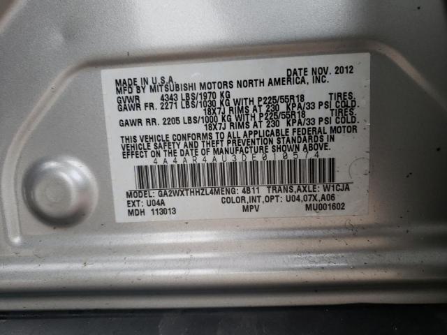 Aukcja sprzedaży 2013 Mitsubishi Outlander Sport Se, vin: 4A4AR4AU3DE010574, numer aukcji: 43818044