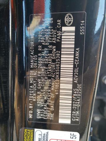Aukcja sprzedaży 2005 Toyota Camry Le, vin: 4T1BE30K65U625382, numer aukcji: 43825754