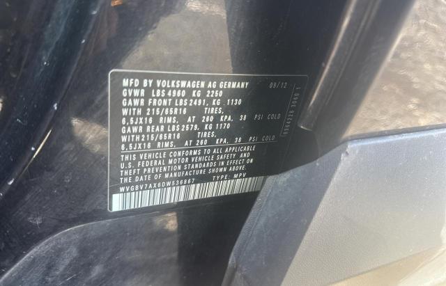 Aukcja sprzedaży 2013 Volkswagen Tiguan S, vin: WVGBV7AX6DW536867, numer aukcji: 42070884