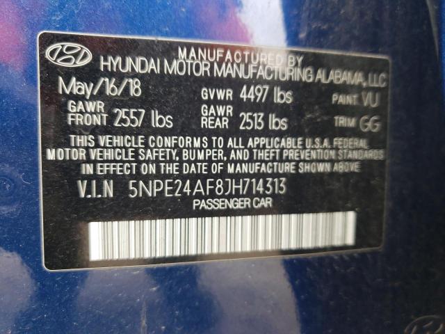 Aukcja sprzedaży 2018 Hyundai Sonata Se, vin: 5NPE24AF8JH714313, numer aukcji: 43660504
