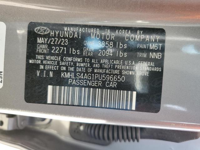 Aukcja sprzedaży 2023 Hyundai Elantra Sel, vin: KMHLS4AG1PU596650, numer aukcji: 43838864