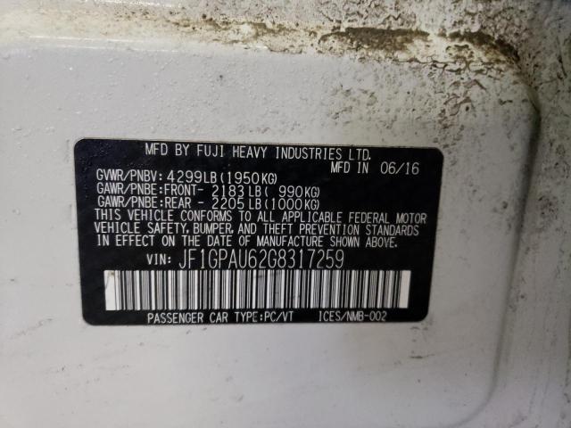 Aukcja sprzedaży 2016 Subaru Impreza Sport Limited, vin: JF1GPAU62G8317259, numer aukcji: 44234134