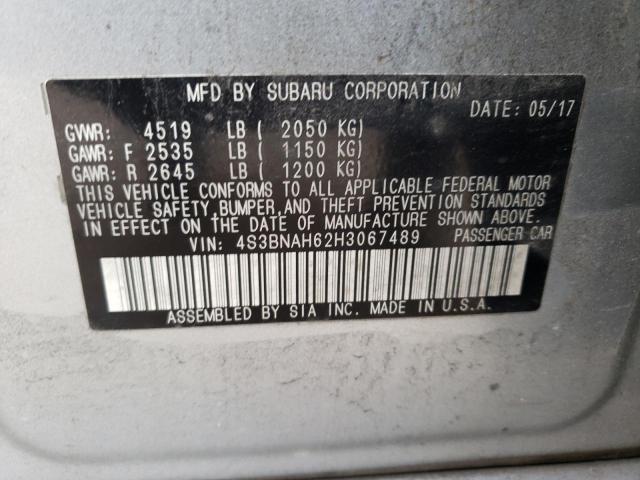 Aukcja sprzedaży 2017 Subaru Legacy 2.5i Premium, vin: 4S3BNAH62H3067489, numer aukcji: 43732204