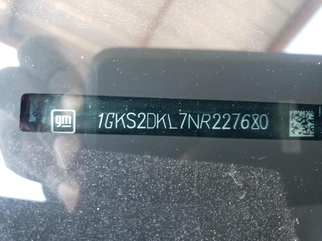 2022 Gmc Yukon Dena მანქანა იყიდება აუქციონზე, vin: 1GKS2DKL7NR227680, აუქციონის ნომერი: 43799324