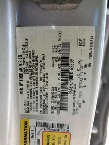 2015 Ford Fusion Se მანქანა იყიდება აუქციონზე, vin: 3FA6P0HD8FR162809, აუქციონის ნომერი: 42915784