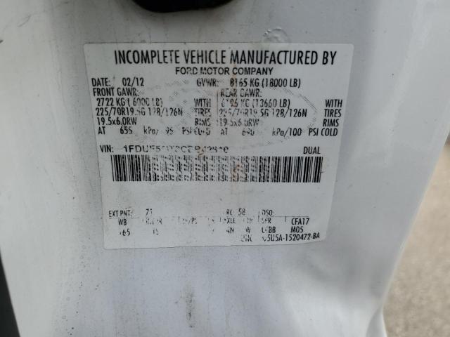 43363724 :رقم المزاد ، 1FDUF5GT8CEB42810 vin ، 2012 Ford F550 Super Duty مزاد بيع