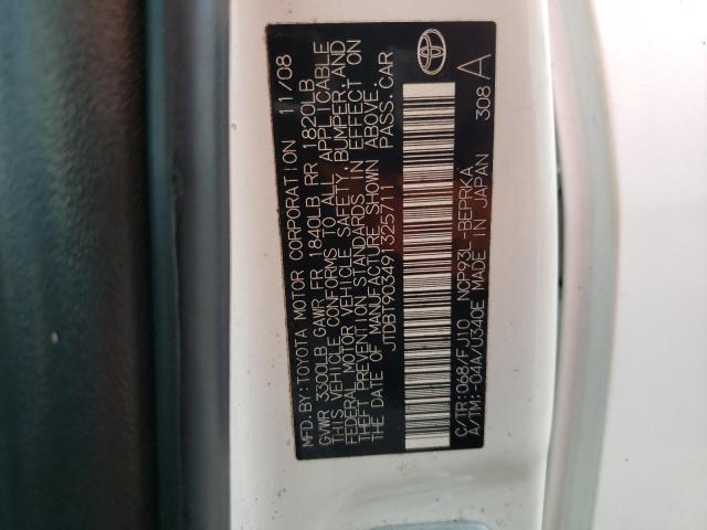 Продажа на аукционе авто 2009 Toyota Yaris, vin: JTDBT903491325711, номер лота: 43279334