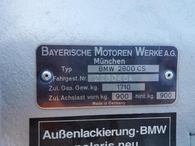 Aukcja sprzedaży 1971 Bmw 2800cs, vin: 2280434, numer aukcji: 41849004