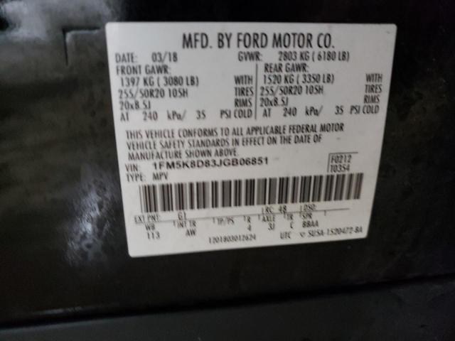 Aukcja sprzedaży 2018 Ford Explorer Xlt, vin: 1FM5K8D83JGB06851, numer aukcji: 43542624