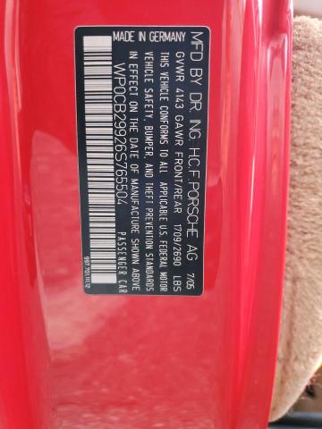 Продаж на аукціоні авто 2006 Porsche 911 Carrera S Cabriolet, vin: WP0CB29926S765504, номер лоту: 42063794