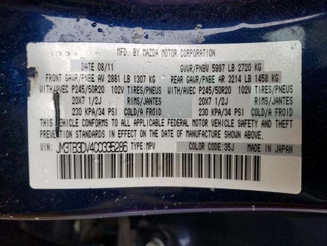 Продаж на аукціоні авто 2012 Mazda Cx-9, vin: JM3TB3DV4C0335286, номер лоту: 41999284