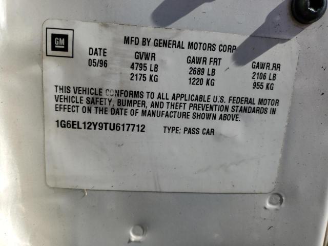 Продаж на аукціоні авто 1996 Cadillac Eldorado, vin: 1G6EL12Y9TU617712, номер лоту: 43799984
