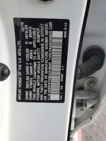 45131364 :رقم المزاد ، SHHFK7H38JU219043 vin ، 2018 Honda Civic Lx مزاد بيع