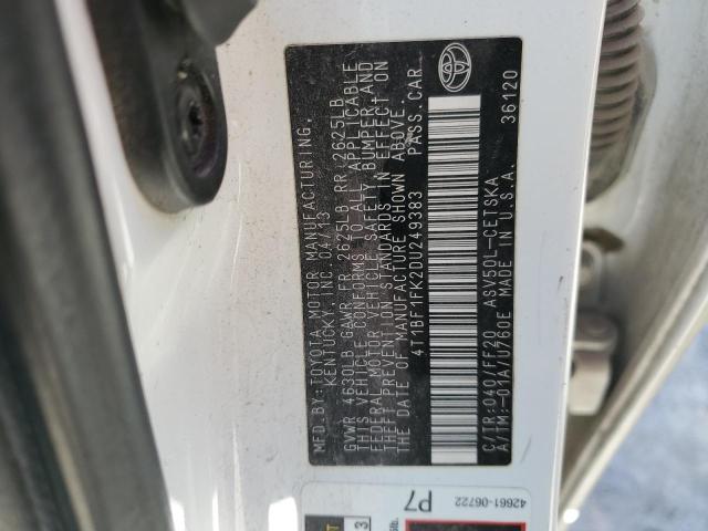 Aukcja sprzedaży 2013 Toyota Camry L, vin: 4T1BF1FK2DU249383, numer aukcji: 43765504