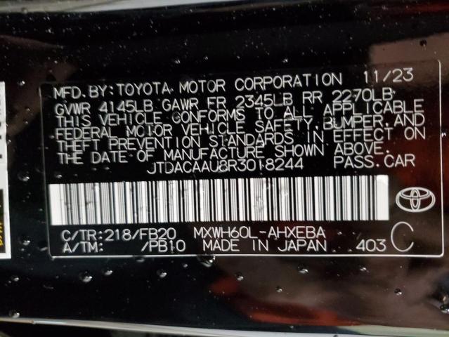 Aukcja sprzedaży 2024 Toyota Prius Le, vin: JTDACAAU8R3018244, numer aukcji: 43841984
