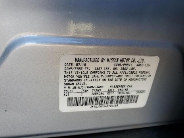 Aukcja sprzedaży 2010 Infiniti Ex35 Base, vin: JN1AJ0HP8AM703488, numer aukcji: 43807164
