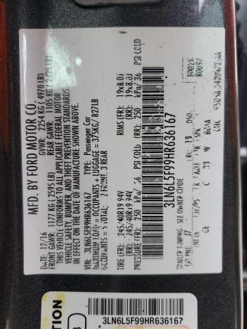 Aukcja sprzedaży 2017 Lincoln Mkz Reserve, vin: 3LN6L5F99HR636167, numer aukcji: 43903884