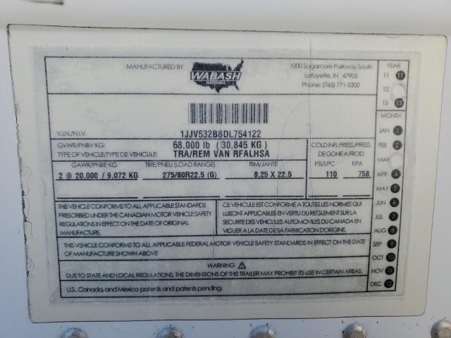 Продажа на аукционе авто 2013 Wabash Reefer, vin: 1JJV532B8DL754122, номер лота: 43600504