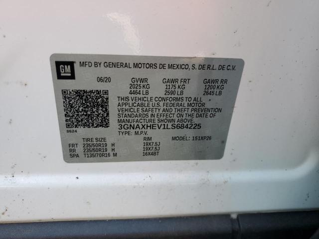 2020 Chevrolet Equinox Ls მანქანა იყიდება აუქციონზე, vin: 3GNAXHEV1LS684225, აუქციონის ნომერი: 43568784