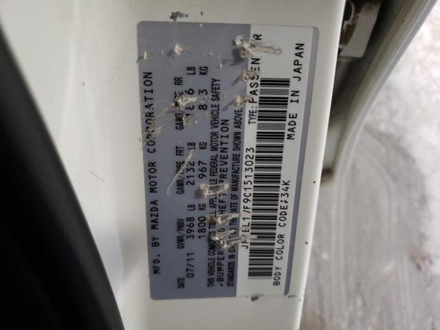 39638814 :رقم المزاد ، JM1BL1VF9C1513023 vin ، 2012 Mazda 3 I مزاد بيع