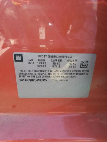 Aukcja sprzedaży 2012 Chevrolet Sonic Lt, vin: 1G1JC6SH2C4103315, numer aukcji: 42978334