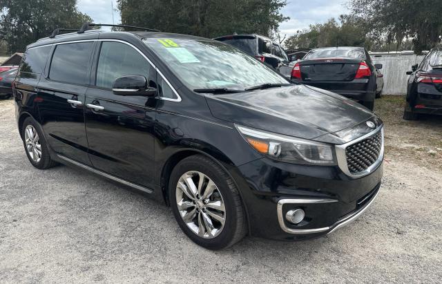 43077554 :رقم المزاد ، KNDME5C12J6356114 vin ، 2018 Kia Sedona Sxl مزاد بيع