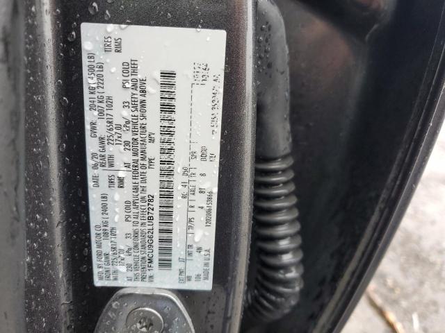 2020 Ford Escape Se მანქანა იყიდება აუქციონზე, vin: 1FMCU9G62LUB72782, აუქციონის ნომერი: 43361314