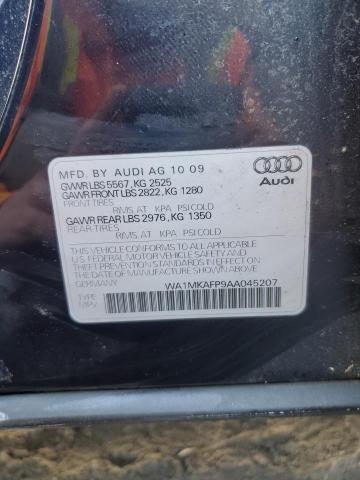 41975354 :رقم المزاد ، WA1MKAFP9AA045207 vin ، 2010 Audi Q5 Premium Plus مزاد بيع