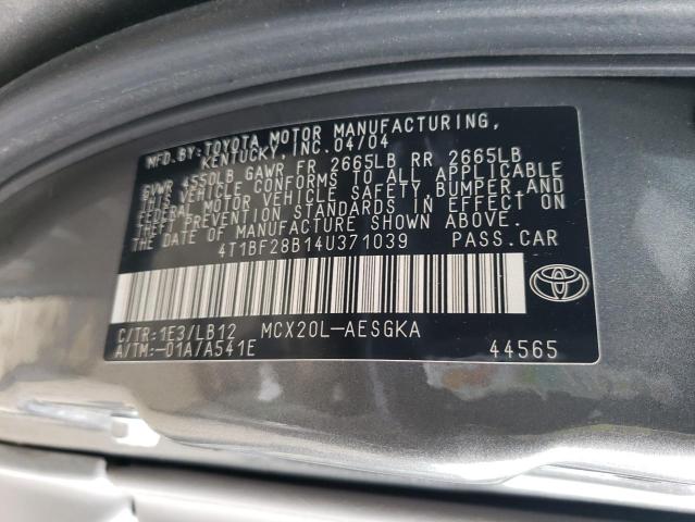 Aukcja sprzedaży 2004 Toyota Avalon Xl, vin: 4T1BF28B14U371039, numer aukcji: 43568224