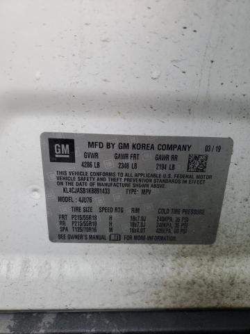 Aukcja sprzedaży 2019 Buick Encore Preferred, vin: KL4CJASB1KB891433, numer aukcji: 44094394