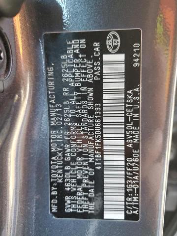 Aukcja sprzedaży 2013 Toyota Camry L, vin: 4T1BF1FK5DU661393, numer aukcji: 41267334