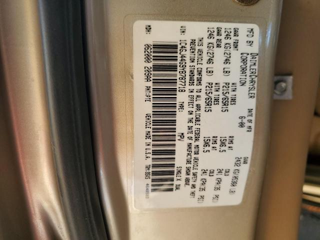 42956864 :رقم المزاد ، 1C4GJ44G9YB787718 vin ، 2000 Chrysler Grand Voyager Se مزاد بيع