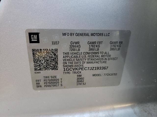 Aukcja sprzedaży 2018 Chevrolet Silverado K1500 Custom, vin: 1GCVKPEC7JZ193367, numer aukcji: 44153384